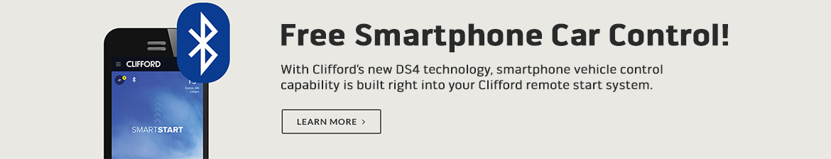 Free Smartphone Car Control with Clifford's new DS4 technology!