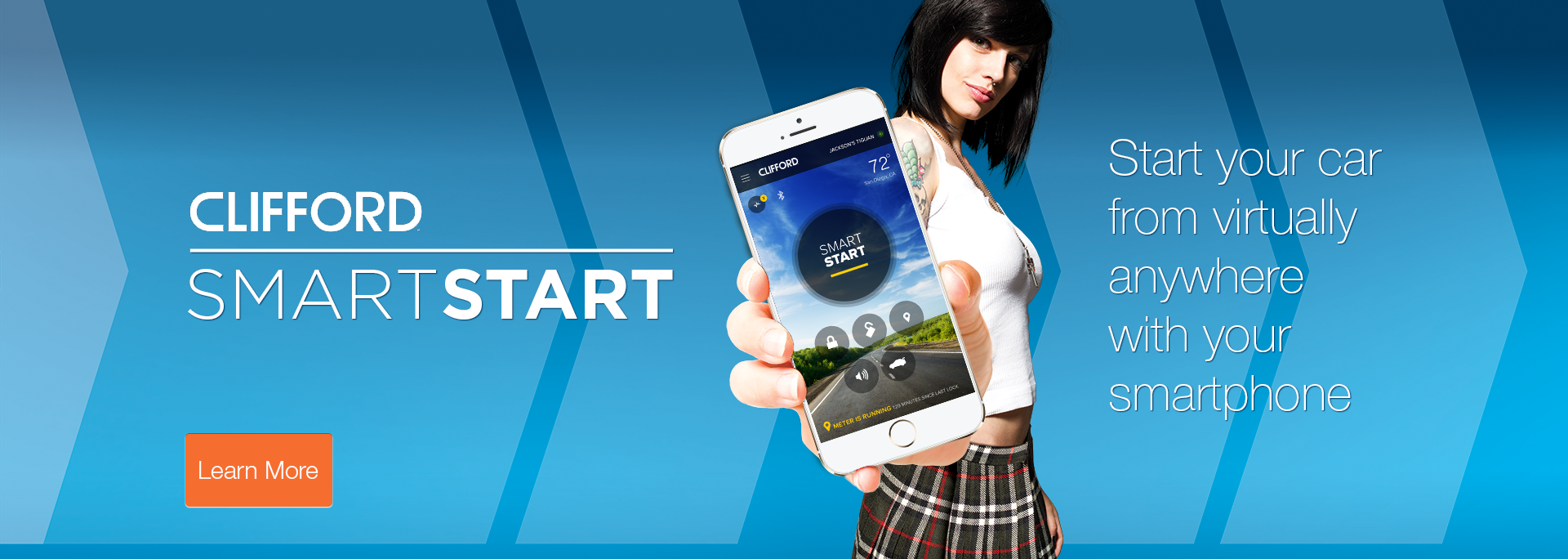 DIRECTED SMARTSTART Start your car from virtually anywhere with your smartphone.